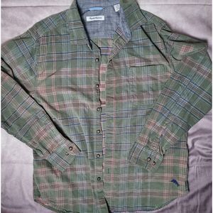 Tommy Bahama Vintage Large Plaid Button-Up Shirt